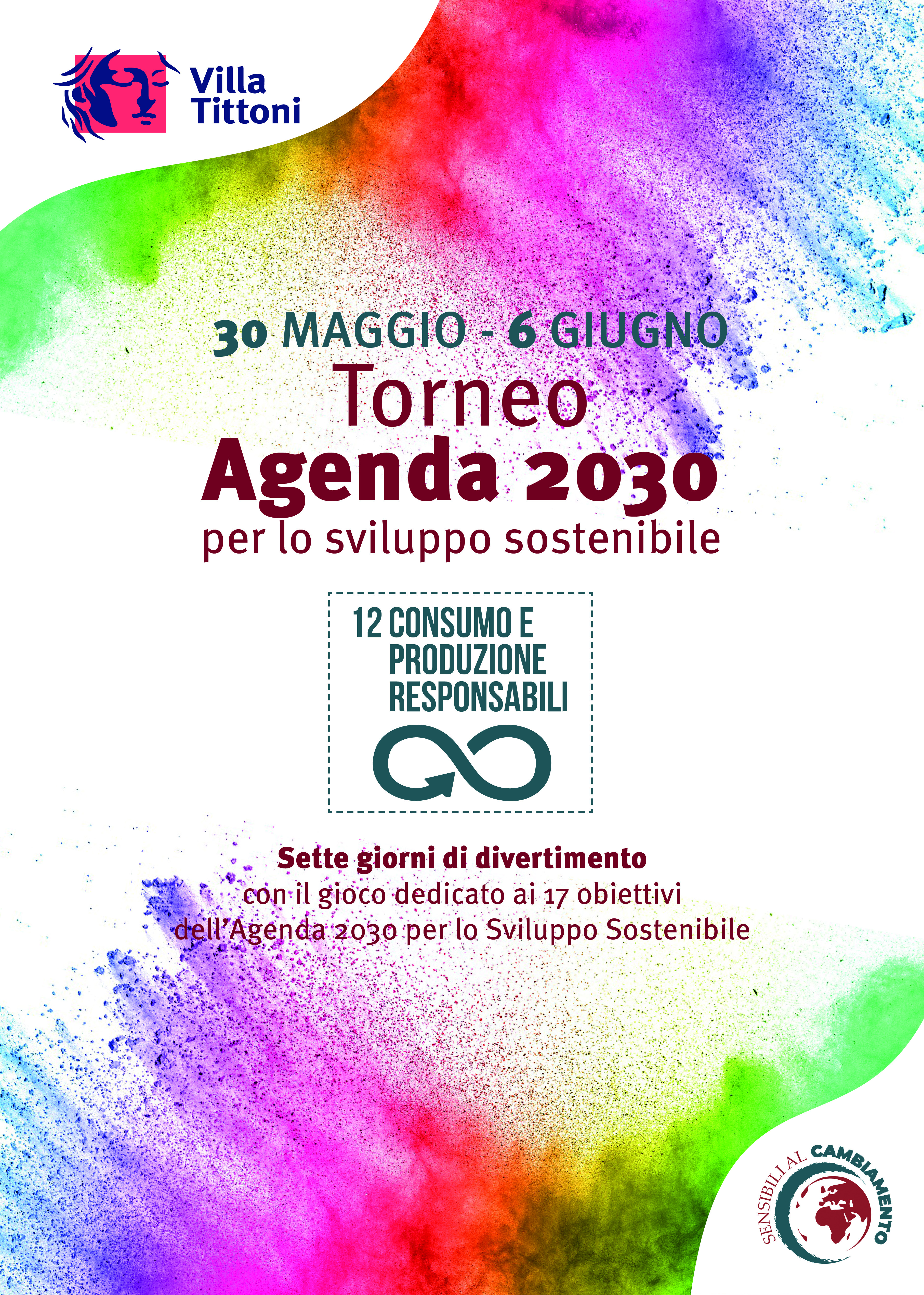 A Parco Tittoni dal 30 maggio al 6 giugno arriva il TORNEO AGENDA 2030!