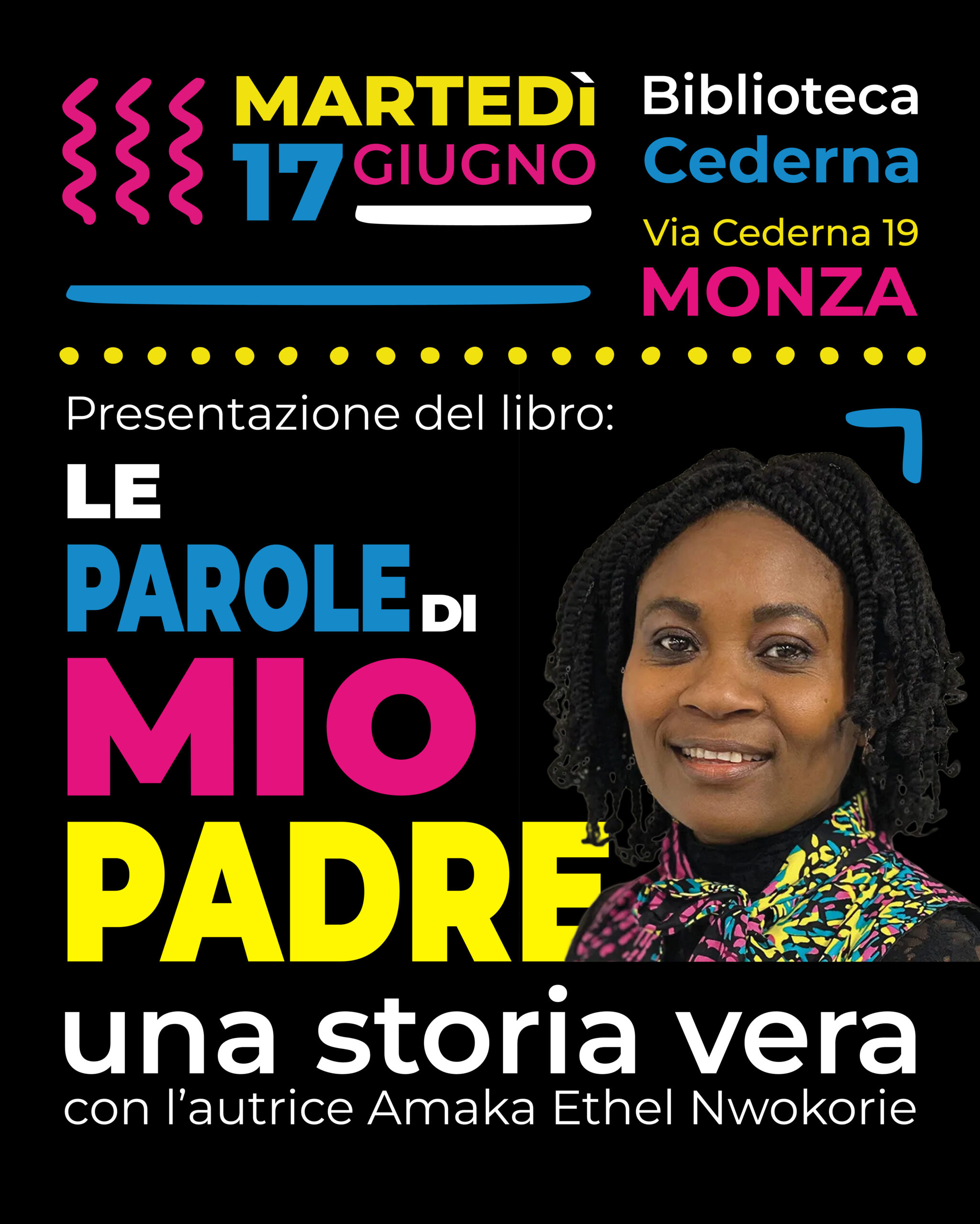 Presentazione del libro: “Le parole di mio padre” di Amaka Ethel Nwokorie